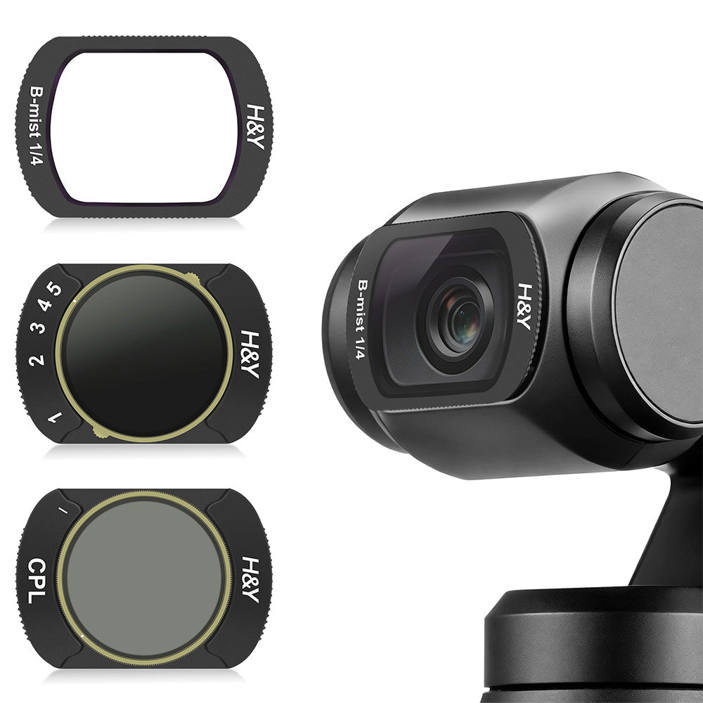 H&Y for OSMO Pocket 3/4 CPL + 1/4 Black Mist + VND3-32 Filter