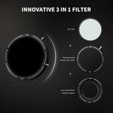 H&Y Revoring Variable ND31000 Circular Polarizer Filter
