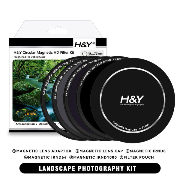 H&Y 磁気円形レンズフィルター CPL IRND 67~95mm フルキット