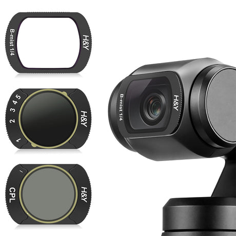 H&Y for OSMO Pocket 3/4 CPL + 1/4 Black Mist + VND3-32 Filter