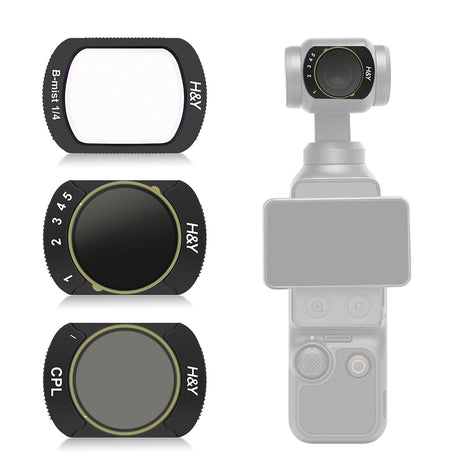 H&Y for OSMO Pocket 3/4 CPL + 1/4 Black Mist + VND3-32 Filter