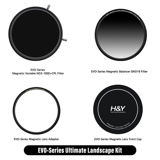 H&Y HD EVO-Series Magnetic Variable ND3-1000+CPL Filter Kit - H&Y Filter