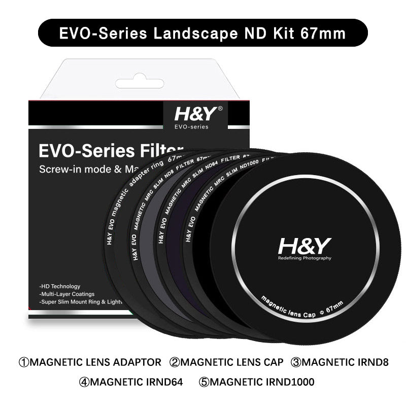 H&Y HD EVO-Series Magnetic Landscape IRND8 / IRND64 / IRND1000 Filter Kit - H&Y Filter