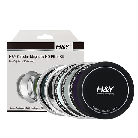 H&Y Filter Fujifilm X100V Kit Black / Silver - H&Y Filter