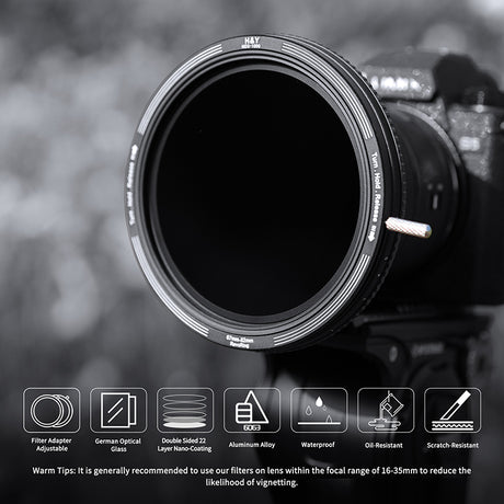 H&Y RevoRing Variable Neutral Density ND3-1000 Filter