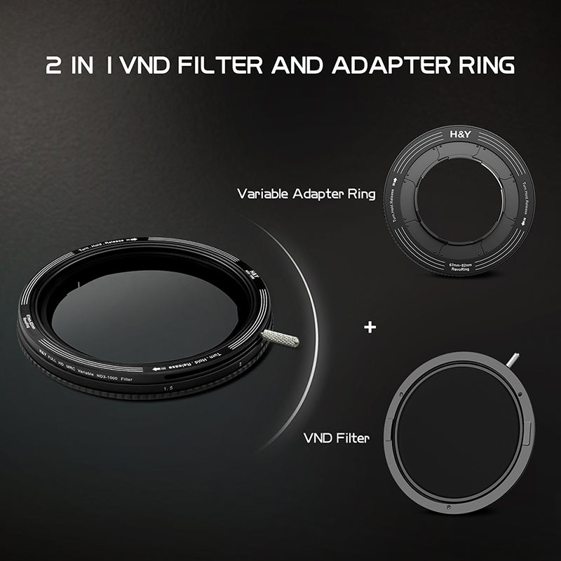 H&Y RevoRing Variable Neutral Density ND3-1000 Filter