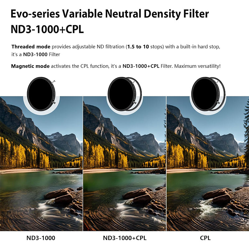 H&Y HD Evo-series ND3-1000+CPL Filter Kit