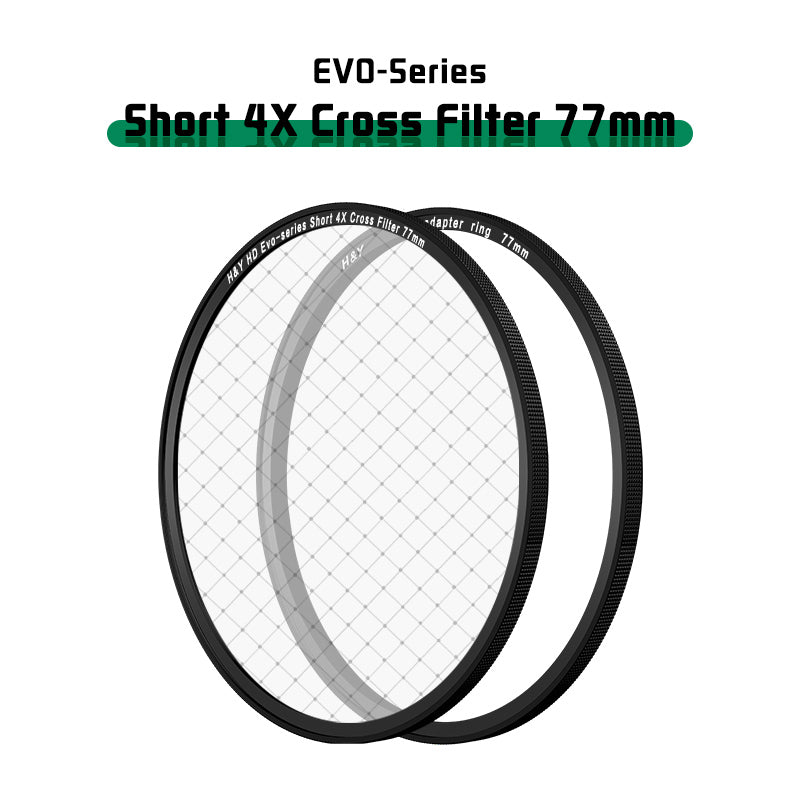 H&Y HD Evo series Short 4X Cross Filter Kit 77mm