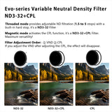H&Y Evo-Series MRC HD Variable ND3-32 Filter Kit - H&Y Filter
