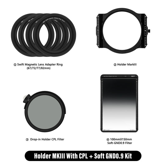 H&Y K-Series Holder MKIIl With CPL+ Soft GND Filter Kit - H&Y Filter