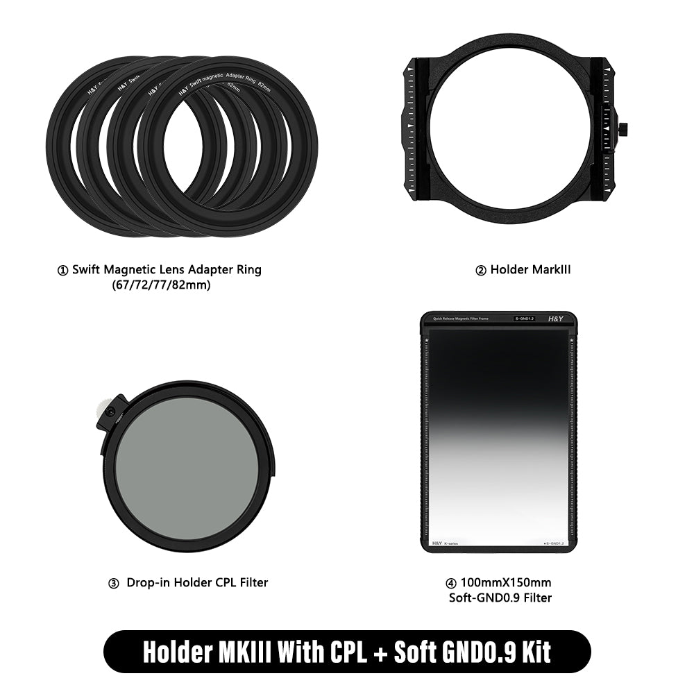 H&Y K-Series Holder MKIIl With CPL+ Soft GND Filter Kit – H&Y