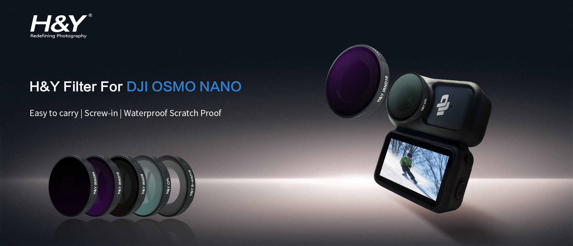 H&Y Filter for DJI OSMO NANO Action Camera Filters