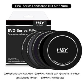 (H&Y) HD EVO-Series Magnetic Landscape IRND8 / IRND64 / IRND1000 Filter Kit - H&Y Filter