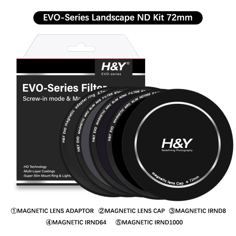 (H&Y) HD EVO-Series Magnetic Landscape IRND8 / IRND64 / IRND1000 Filter Kit - H&Y Filter