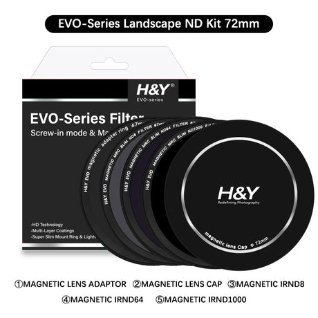 (H&Y) HD EVO-Series Magnetic Landscape IRND8 / IRND64 / IRND1000 Filter Kit - H&Y Filter