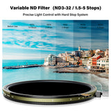 (Vignetting - Free Design) H&Y HD Nova-Series Magnetic Variable ND3-32 + CPL Filter Kit