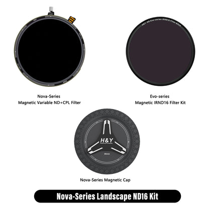 H&Y Nova-Series Magnetic VND + CPL Filter Landscape ND Kit