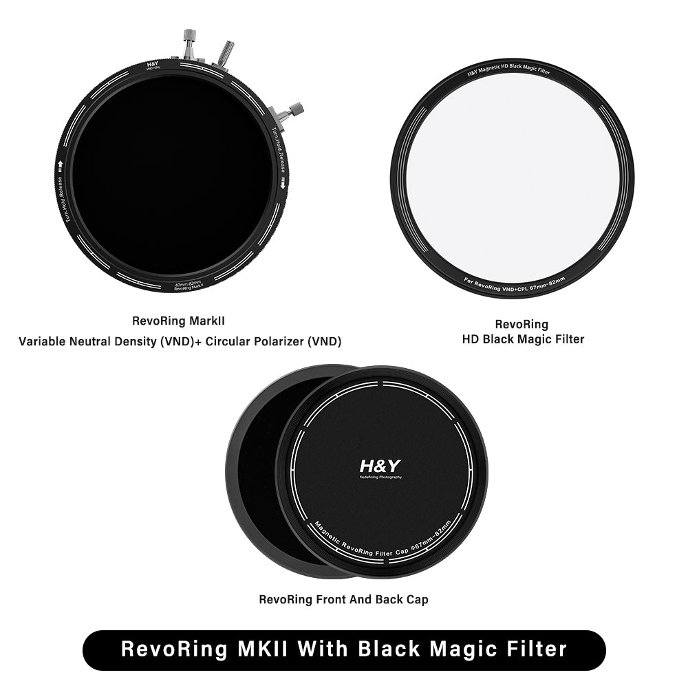 H&Y RevoRing MKII With Black Magic Filter Kit