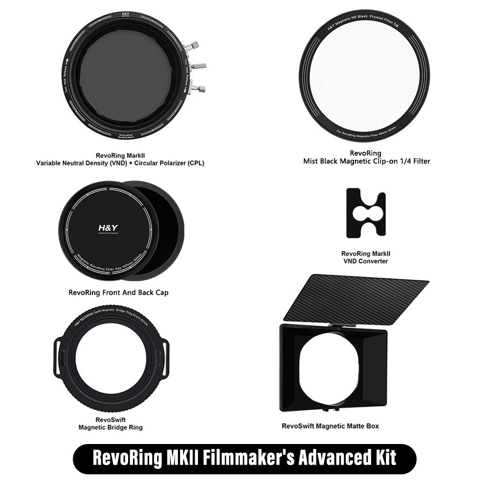 H&Y RevoRing MarkII VND+CPL FIlter-Filmmaker's Advanced Kit