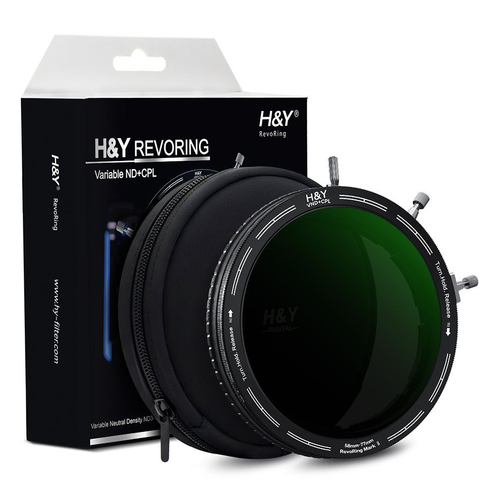 H&Y Revoring MarkII Variable ND+CPL Filter-58-77mm