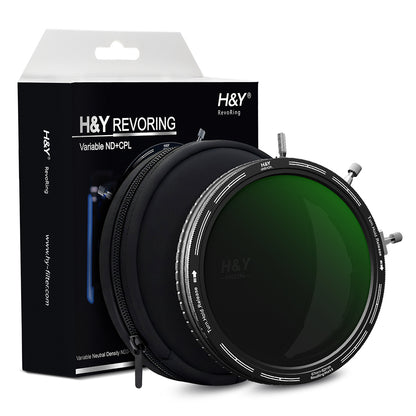 H&Y Revoring MarkII Variable Neutral Density + Circular Polarizer Filter-67-82mm