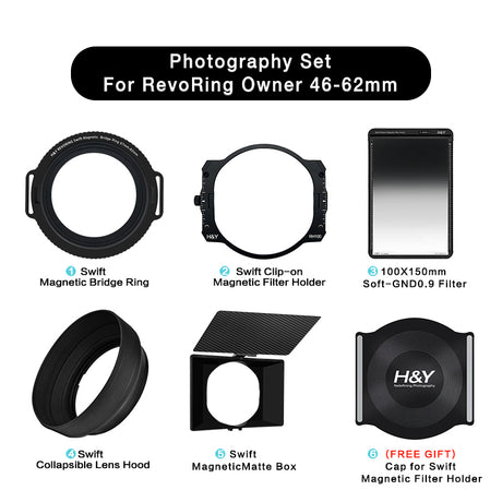 H&Y REVORING Swift Magnetic Camera Lens Filter System - H&Y Filter