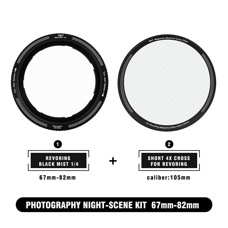 H&Y Filter RevoRing Mist Black 1/4  Portrait Photography Video Kit - H&Y Filter