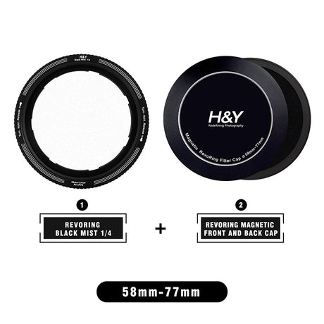 H&Y Filter RevoRing Mist Black 1/4  Portrait Photography Video Kit - H&Y Filter