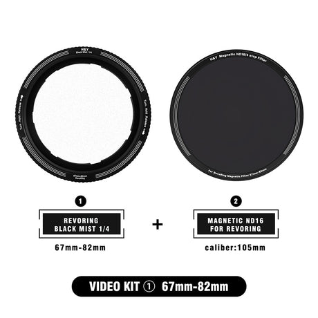 H&Y Filter RevoRing Mist Black 1/4  Portrait Photography Video Kit - H&Y Filter