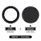 H&Y Filter RevoRing Black Mist 1/4  Portrait Photography 58-82mm Video Kit Series
