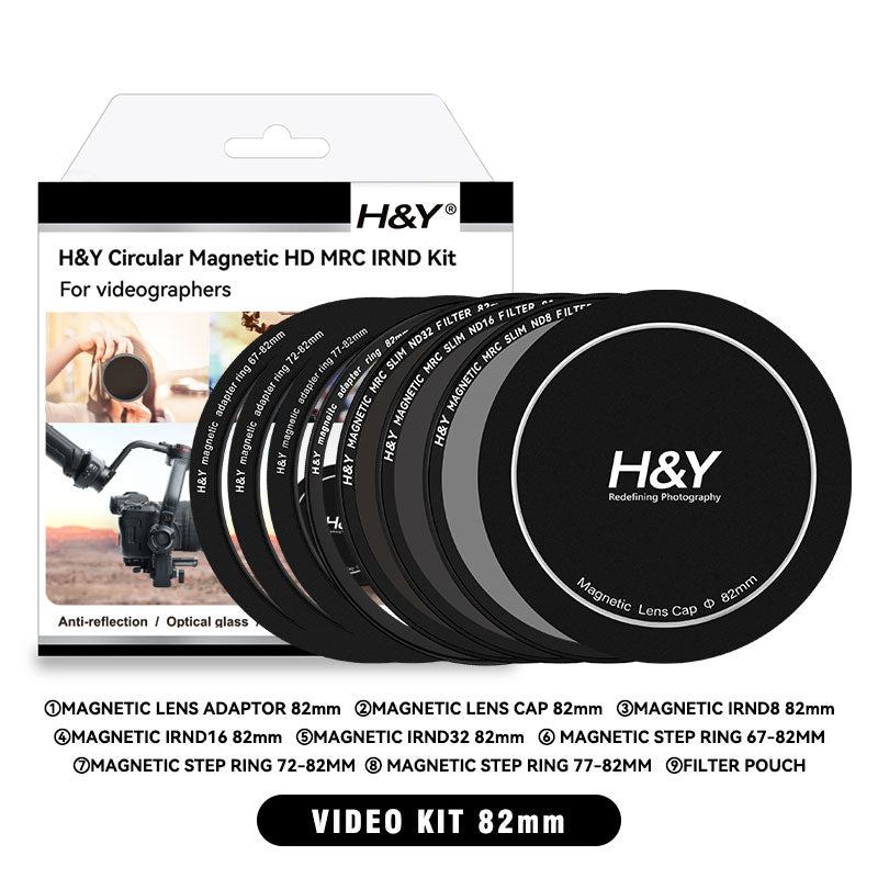 H&Y Magnetic Circular Lens Filter CPL IRND UV 67~95mm Full Kit