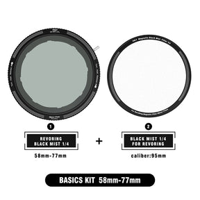 H&Y RevoRing MRC CPL Mist Black 1/4 Magnetic Clip-on Filter Kit - H&Y Filter
