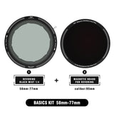 H&Y RevoRing MRC CPL Mist Black 1/4 Magnetic Clip-on Filter Kit - H&Y Filter