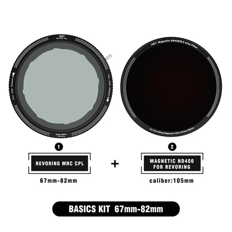 H&Y RevoRing MRC CPL Mist Black 1/4 Magnetic Clip-on Filter Kit - H&Y Filter